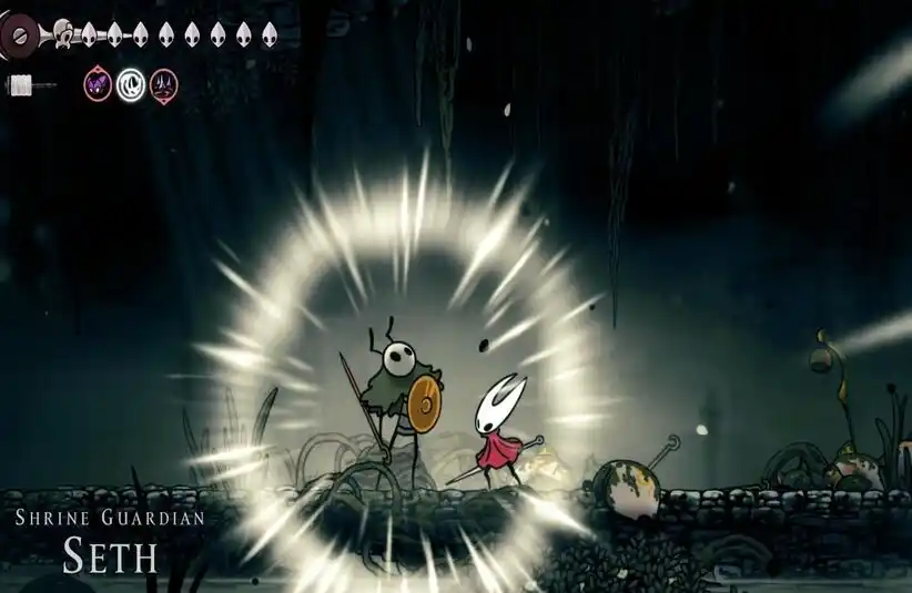 Silksong Shrine Guardian Seth boss fight