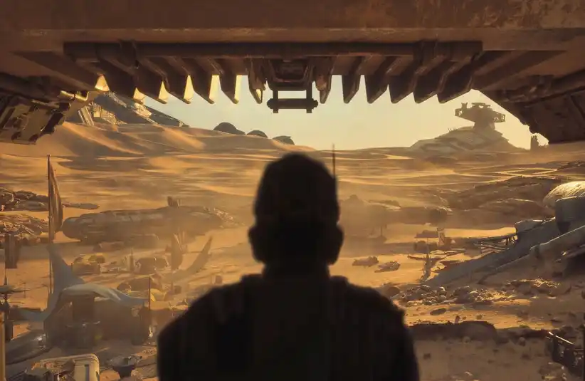 Star Wars: Galactic Racer Desert track view