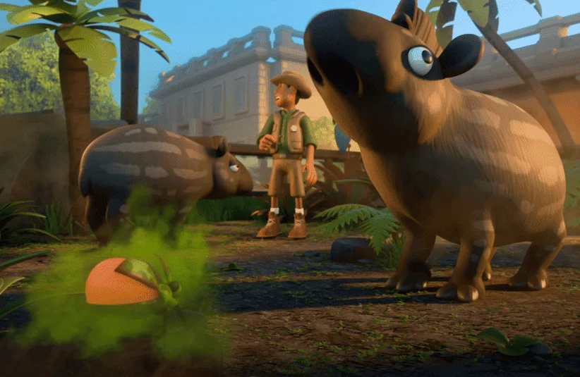 Two Point Museum Zooseum, animal zoo simulator, rescue rehibilitation, breeding, exhibits, Farflung Isles, sense of humor, fart joke, animal shocked by smell