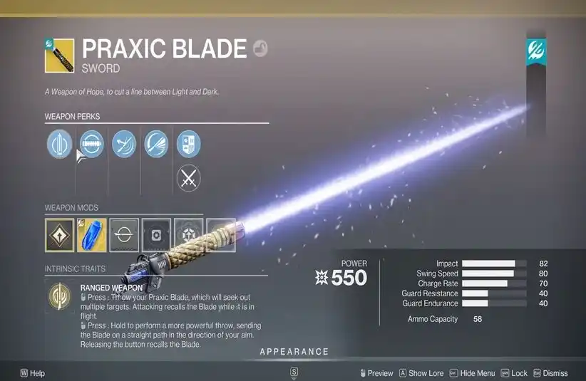 Destiny 2: Renegades Fire and Ice Mission Praxic Blade
