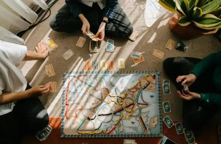 Best Travel Board Games Group playing Ticket to Ride