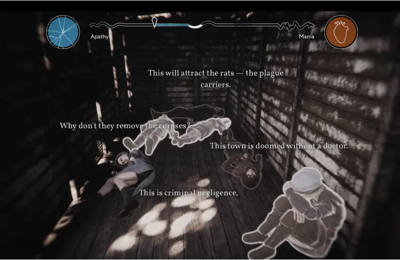 Pathologic 3 mental state mechanic ranges from apathy to mania