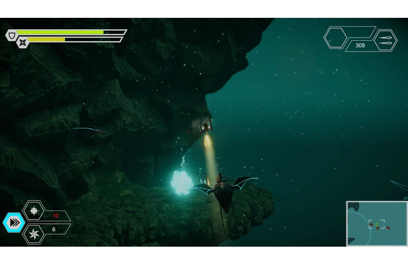 Sub-Species gameplay fighting deep-sea creatures