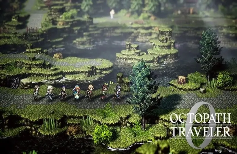 Screenshot of Octopath Traveler 0 Gameplay